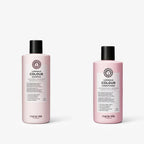 Maria Nila Luminous Colour Set: Shampoo 350 ml und Conditioner 300 ml nebeneinander