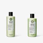 Maria Nila Structure Repair Set: Shampoo 350 ml und Conditioner 300 ml nebeneinander