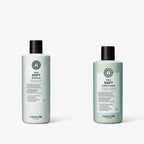 Maria Nila True Soft Set: Shampoo 350 ml und Conditioner 300 ml nebeneinander