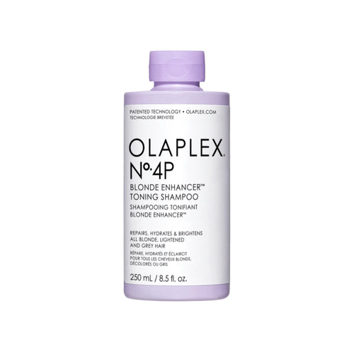 Olaplex No.4P Blonde Enhancer Toning Shampoo 250 ml – Packshot der violetten Flasche