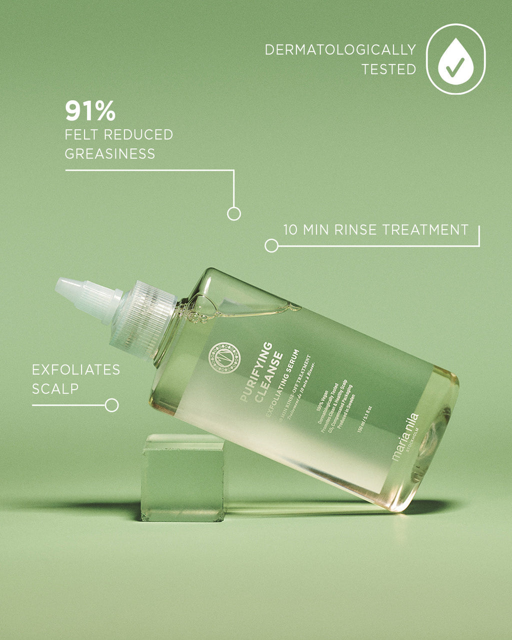 Maria Nila Purifying Cleanse Exfoliating Serum 150ml – Produktversprechen