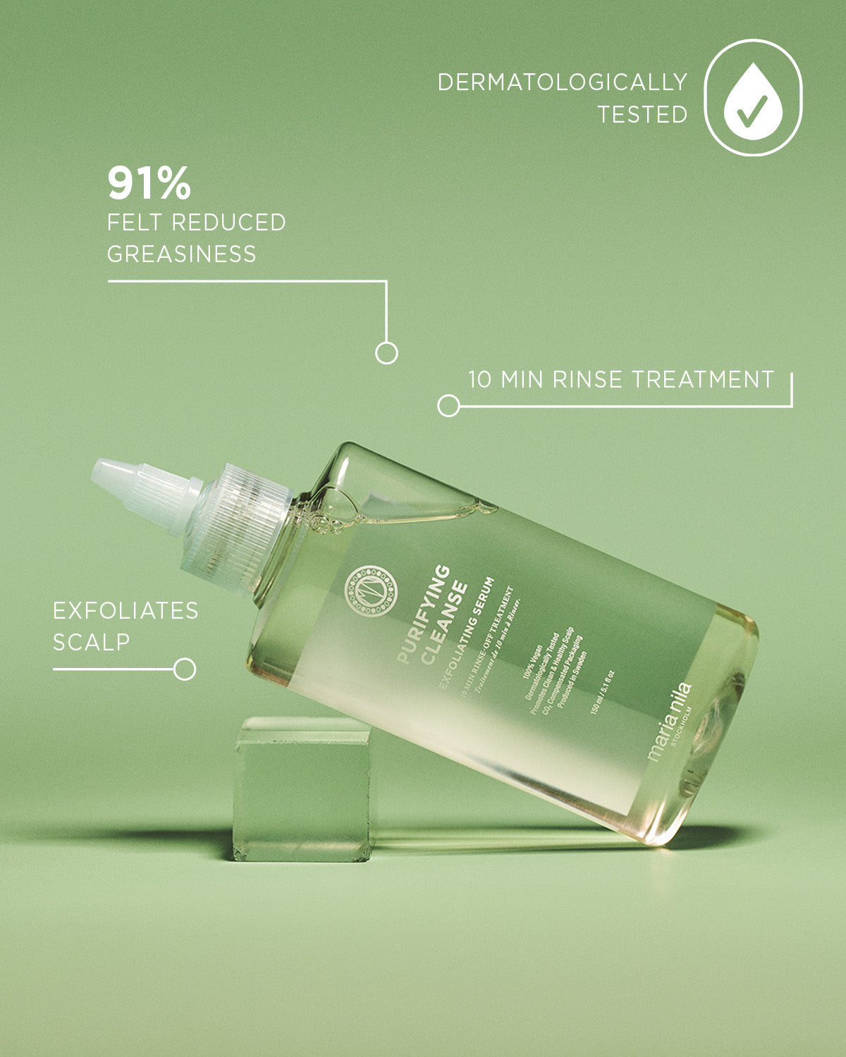 Maria Nila Purifying Cleanse Exfoliating Serum 150ml – Produktversprechen