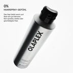 Olaplex Shape Set Hairspray – 0 % Haarspray-Gefühl: Haar bleibt weich und kämmbar (Herstellergrafik)