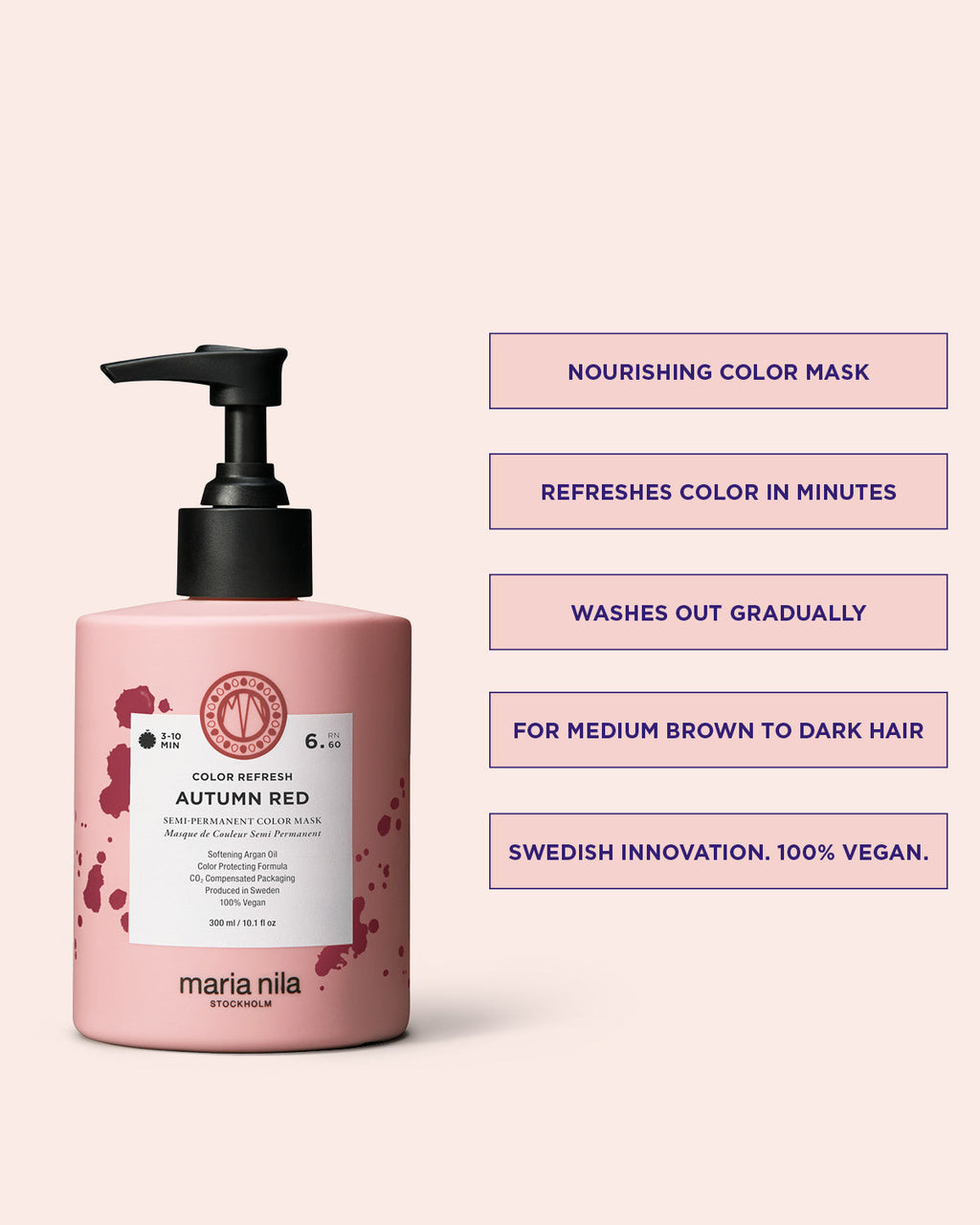Maria Nila Colour Refresh Autumn Red 6.60 – Vorteile
