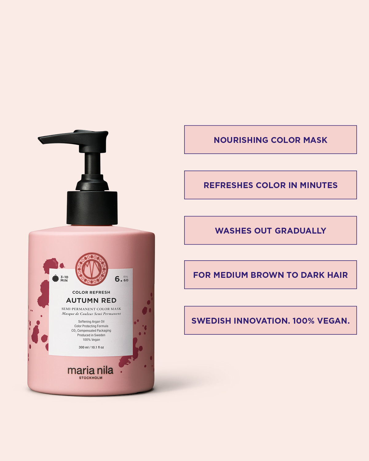 Maria Nila Colour Refresh Autumn Red 6.60 – Vorteile
