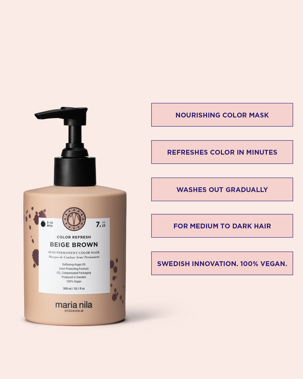 Maria Nila Colour Refresh Beige Brown 7.23 – Vorteile