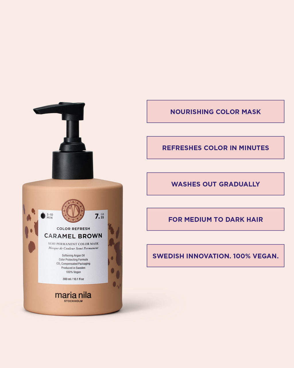 Maria Nila Colour Refresh Caramel Brown 7.35 – Vorteile