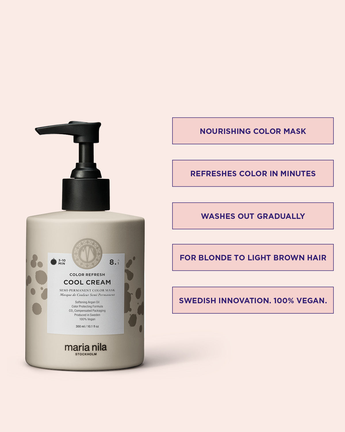 Maria Nila Colour Refresh Cool Cream 8.1 – Vorteile