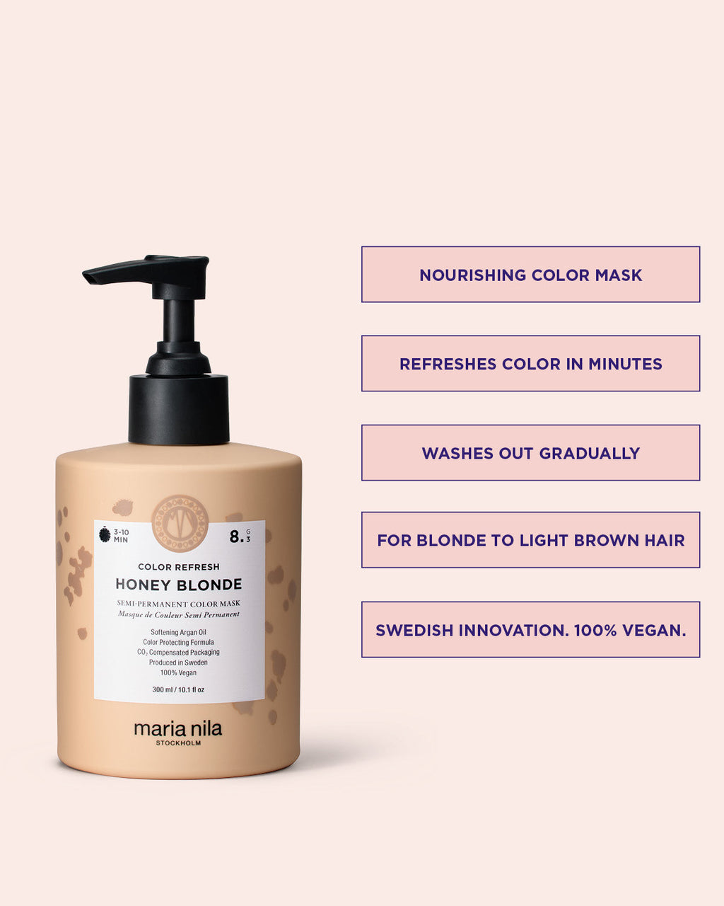 Maria Nila Colour Refresh Honey Blonde 8.3 – Vorteile